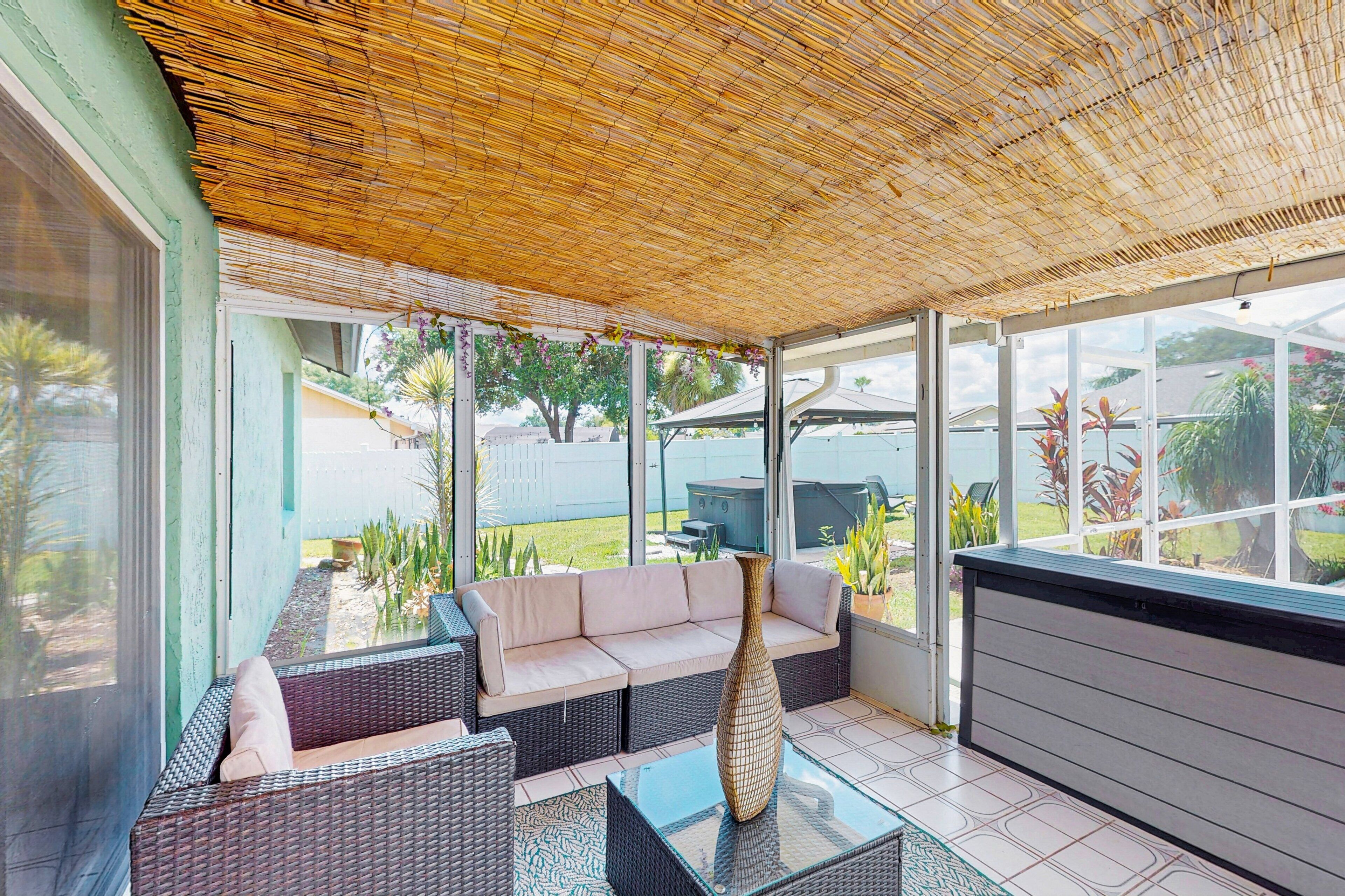 House, Multiple Beds, Pool Access, Pool View (The Boho Bungalow at Indian Ridge) | Terrace/patio