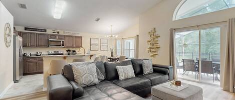 House, Multiple Beds, Pool Access, Pool View (Mickey's Villa - Cumbrian Lakes) | Living area