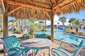 Outdoor pool - Luxury Resort Home With Themed Rooms, air Hockey, Pool Table, Pool and hot tub (Davenport)