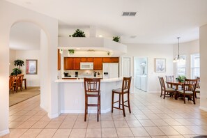 House, Multiple Beds, Pool Access (The Essex Place) | Private kitchen - Gorgeous Home Near Disney With Private Pool, Pool Spa, On-site Gym, Tennis, AC (Davenport)
