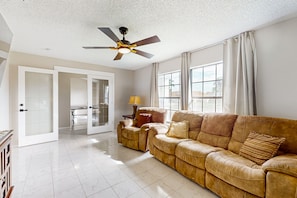 House, Multiple Beds, Pool Access, Pool View (The Ridge Escape at Indian Ridge) | Living area - Spacious Dog-friendly Home W/private Pool, Pong Pong, Near Disney (Kissimmee)