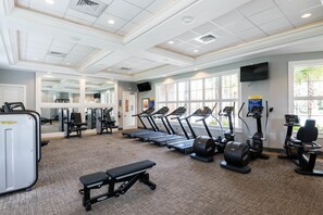 Fitness facility - Spacious, Lakefront Home With a Lanai, Private Pool, Spa, & Washer/dryer (Davenport)