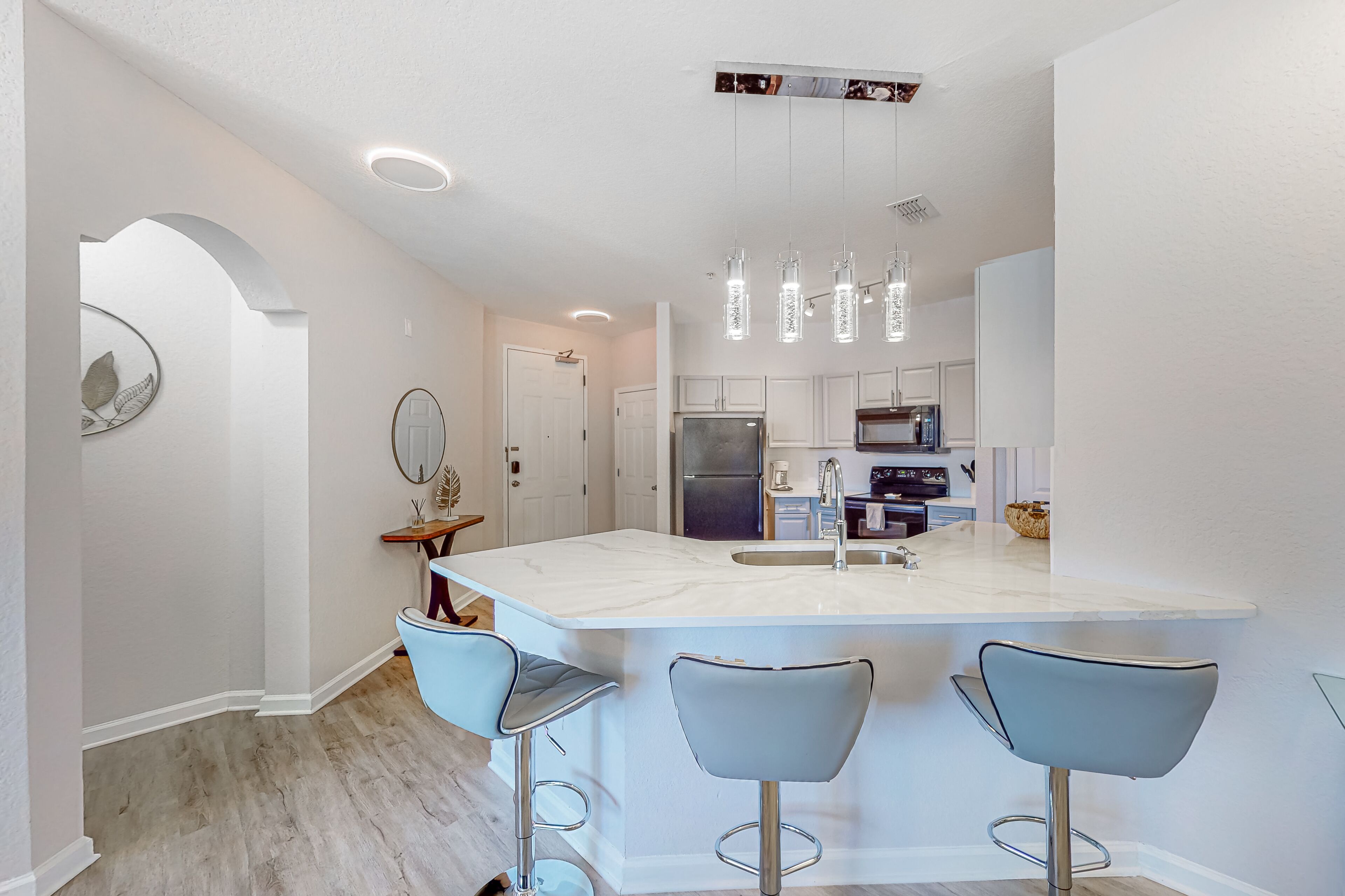 Casa, varias camas, hidromasaje, vista a la alberca (Terrace Ridge Circle Delight) | Cocina privada