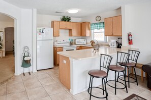House, Multiple Beds, Pool Access, Pool View (Bright and Cozy Escape - The Hamlets) | Private kitchen - Enchanting Dog-friendly Home With Pool, Lanai, Central AC, & Washer/dryer (Kissimmee)