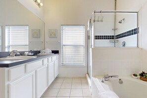 House, Multiple Beds, Pool Access, Pool View (Davenport Dream) | Bathroom - Deluxe Family Home With Game Room, Private Pool Spa, Near Disney World - Dogs OK (Davenport)