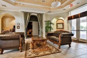 House, Multiple Beds, Kitchen (Vaca on The Pond - Trafalgar Village) | Lobby - Delightful Lakefront Townhome With Pool, Volleyball, Fast Wifi & AC (Kissimmee)