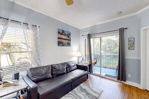 Condo, Multiple Beds, Pool Access (The Pink Flamingo, Apt B) | View from room - Sunny Condo With Pool, hot Tub, Tennis Court, & gym - Balcony & Washer/dryer (Kissimmee)