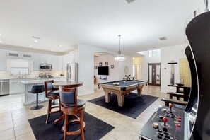 House, Multiple Beds, Pool Access, Pool View (Sunlit Serenity Oasis) | Games room - Sunlit Serenity Oasis House in Kissimmee With Private Pool, Pool Table, Tennis (Kissimmee)