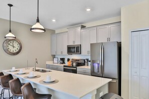House, Multiple Beds, Pool Access, Pool View (Modern Luxury - Champions Gate) | Private kitchen - Modern Luxury Townhome With hot tub & Private Pool - Near Theme Parks (Davenport)