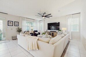 House, Multiple Beds, Pool Access, Pool View (Sunshine State of Mind - Solara) | Living area - Beautiful Home With Private Pool and Space for the Whole Family (Kissimmee)