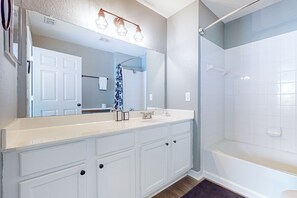 House, Multiple Beds, Pool Access, Pool View (Pixie Dust Hideaway) | Bathroom | Towels - Spacious Townhouse With Jetted Tub, Game Room, Heated Pool & Fitness Amenities (Kissimmee)