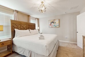 House, Multiple Beds, Pool Access, Pool View (Golden Hour Haven) | 4 bedrooms, individually decorated, individually furnished, bed sheets - Stunning Getaway With Games & Clubhouse Amenities - Near Parks (Kissimmee)