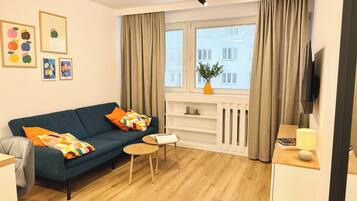 Comfort-Apartment, Stadtblick | Wohnbereich