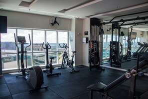 Fitness facility - Saint Moritz Hplus Express Flat, 16th Floor - Apartment in the Center of Brasília (Brasília)