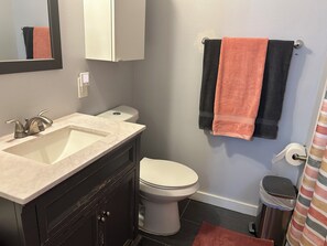 Bathroom - Lovely Pet Friendly 1-bedroom bungalow in charming Irving + pullout bed. (Irving)