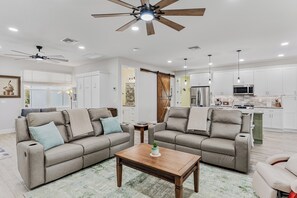 Smart TV, books - Honeysuckle Waterfront Home | Heated Pool, Creek Views, 3BR Retreat Near Beach (Largo)