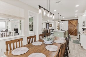 Dining - Honeysuckle Waterfront Home | Heated Pool, Creek Views, 3BR Retreat Near Beach (Largo)