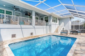 Pool - Honeysuckle Waterfront Home | Heated Pool, Creek Views, 3BR Retreat Near Beach (Largo)