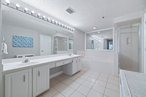 Shower, hair dryer, towels - The Enclave 503 | Beachfront | Zero Entry Pool | Tennis Courts | My Beach Getaways (Orange Beach)