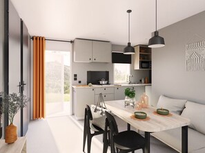 Dining - Mobile home for rent - 6 guests (Puy-l'Évêque)