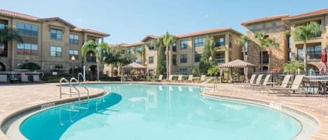 A heated pool