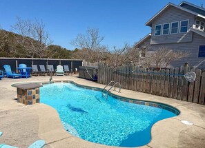Pool - Periwinkle Place - Oceanside 4 BR home w/Private Pool - Dogs Allowed (Southern Shores)