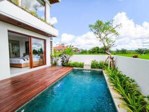 Vila, 2 kamar tidur, balkon, pemandangan kebun | Kolam renang