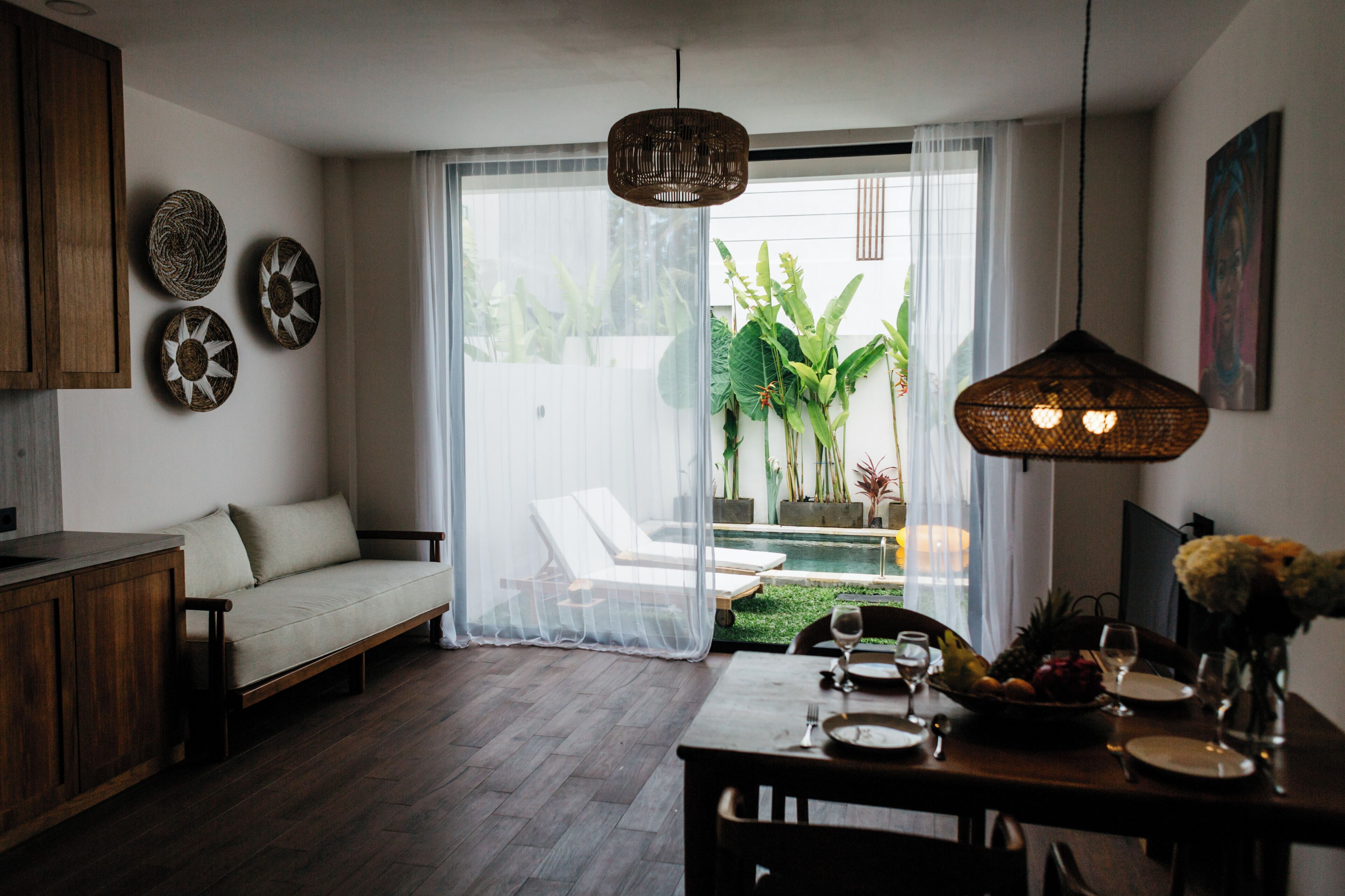 Leilighet – deluxe, privat basseng | Oppholdsområde