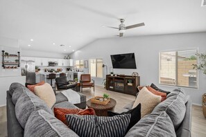 Smart TV, fireplace, books - NEW! Casa Margarita by GPM - pool, open floor plan, 4BR/3BA (Indio)
