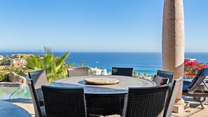 Outdoor dining - LUX Dream Villa - Bartender, Chef, Maid included (Cabo San Lucas)