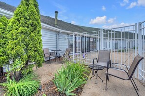 Double Room | Terrace/patio - Indiana Beach Hotel and Banquet Hall (Monticello)