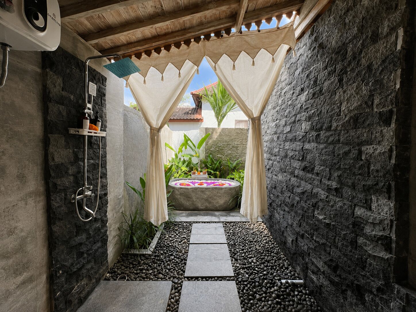 Villa – deluxe, privat basseng | Dypt badekar