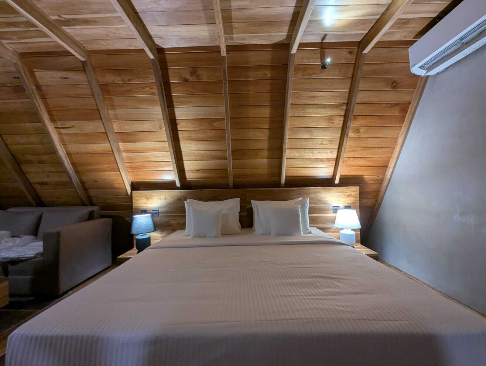 Chambre Quadruple Familiale, patio, vue piscine