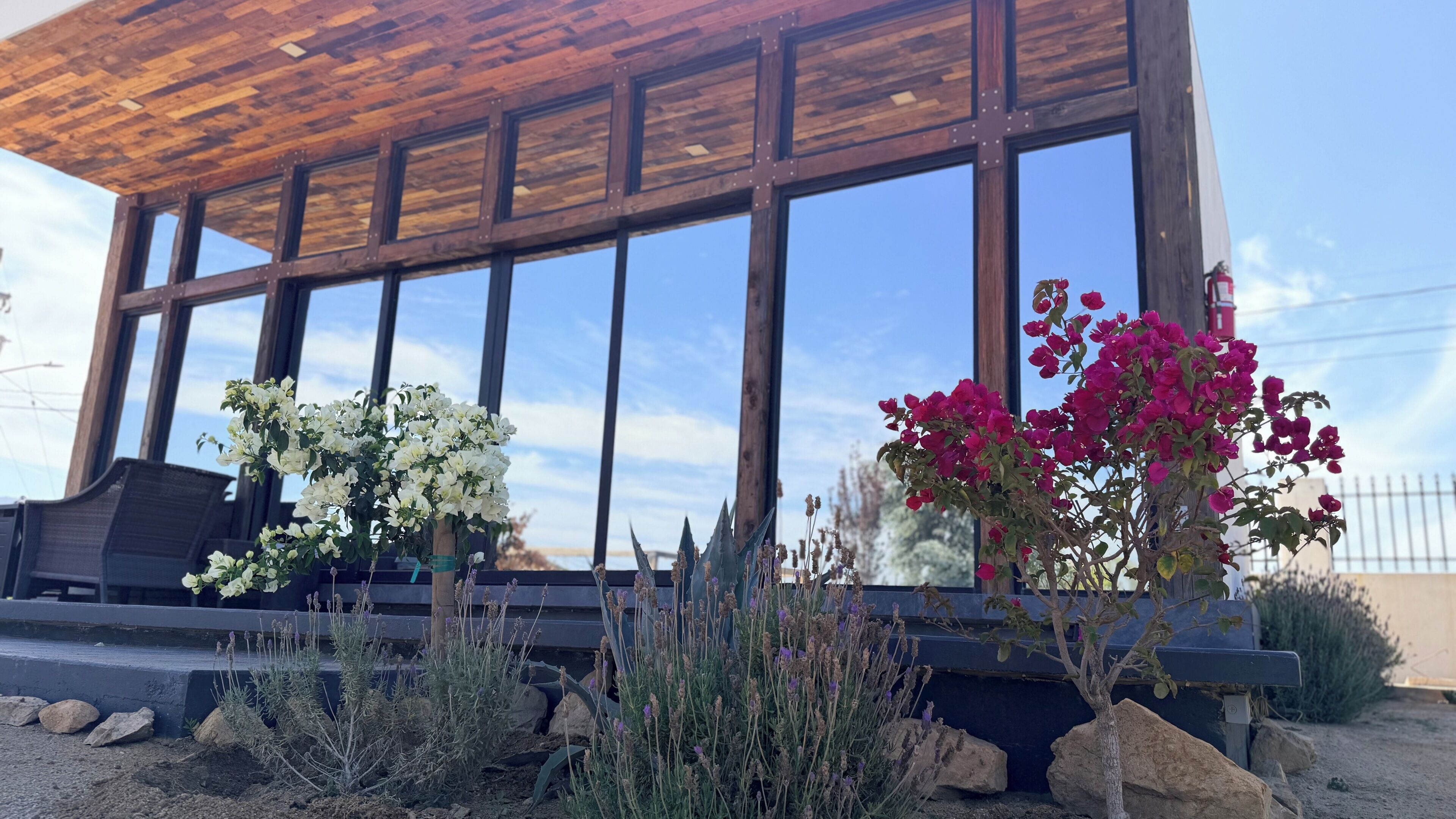 Cabaña de lujo, vista al jardín | Terraza o patio