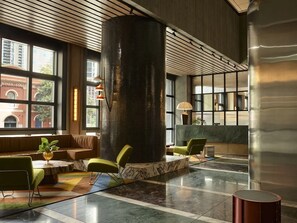 Lobby - 2BR Apt | Modern Amenities, Pool & Gym Near Casino (Southbank)