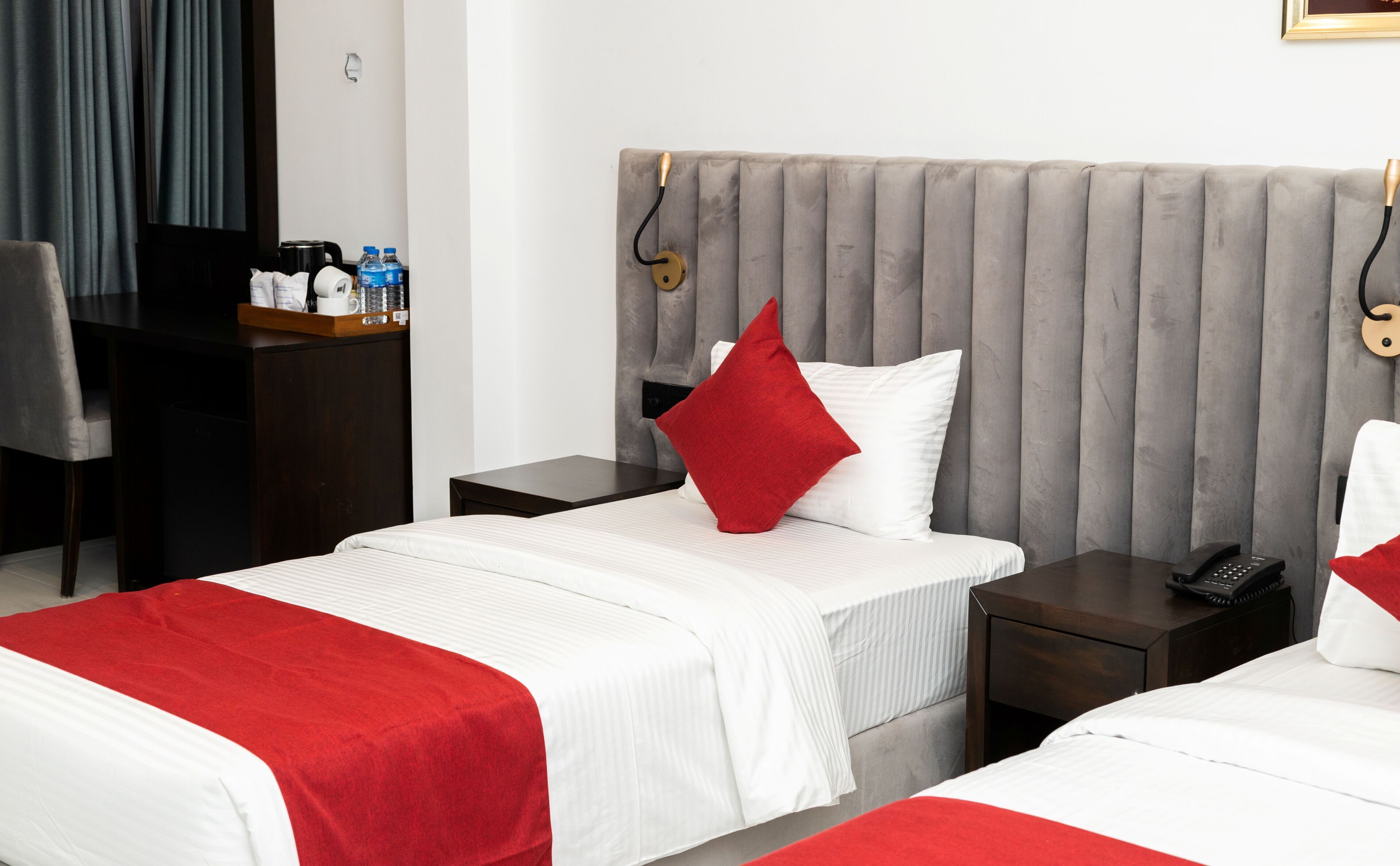 Kolmen hengen deluxe-huone, parveke