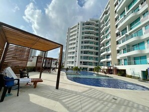 Pool - Apartment Rodadero Sur - Gaira, the sea just a block away (Gaira)