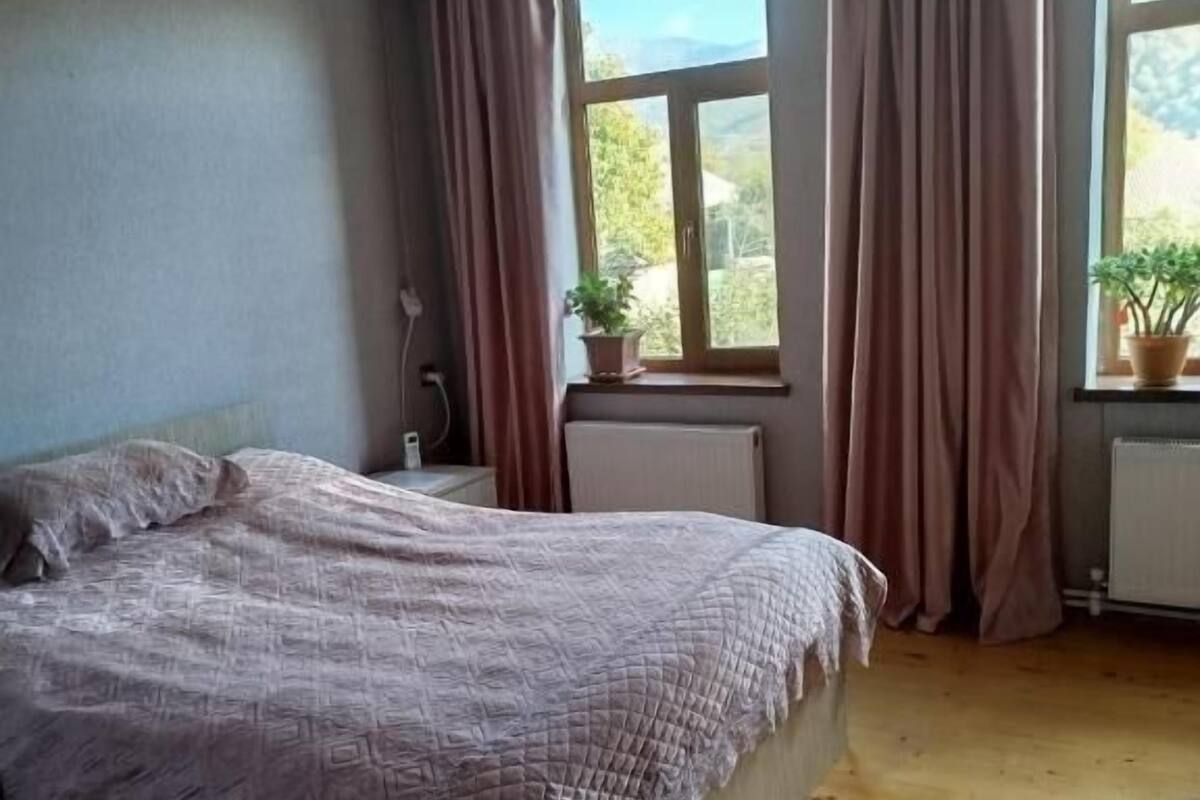 独立别墅, 阳台, 山景