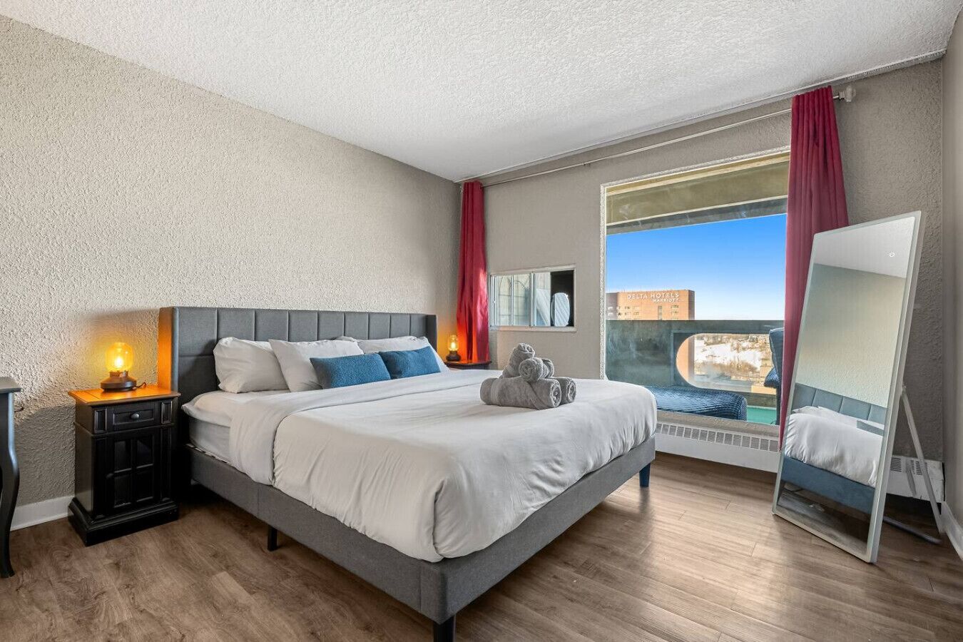 Desk, iron/ironing board, travel crib, WiFi