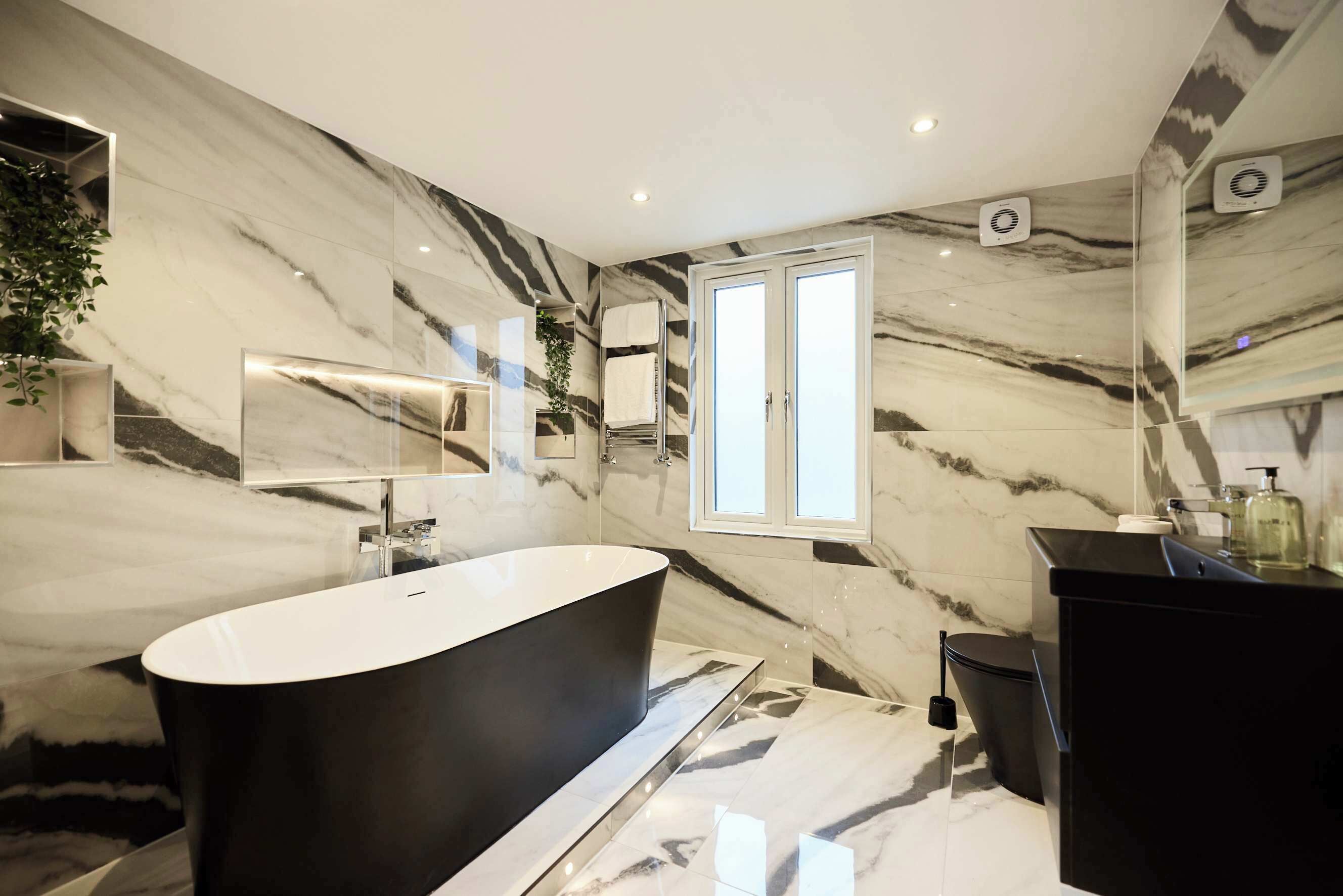 Shower, towels