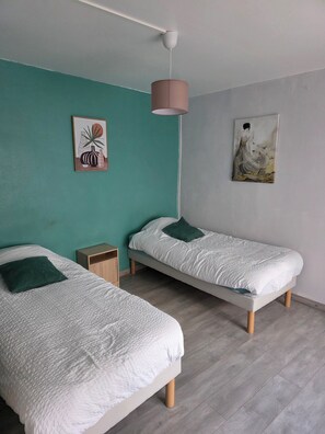 2 habitaciones, wifi y ropa de cama