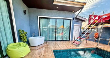 Villa For You Breeze Casa avec piscine privée et 3 chambres, près de la plage de Cha-Am