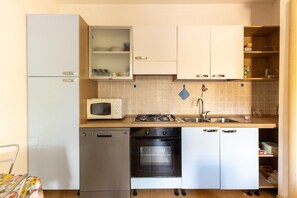 Fridge, microwave, oven, stovetop - Apartment with air conditioning (Tergu)