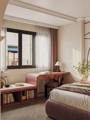 Studio phong cách cổ điển, quang cảnh sân vườn