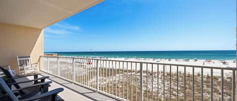 Signature-Apartment, 2 Schlafzimmer, Balkon, Strandblick | Balkon