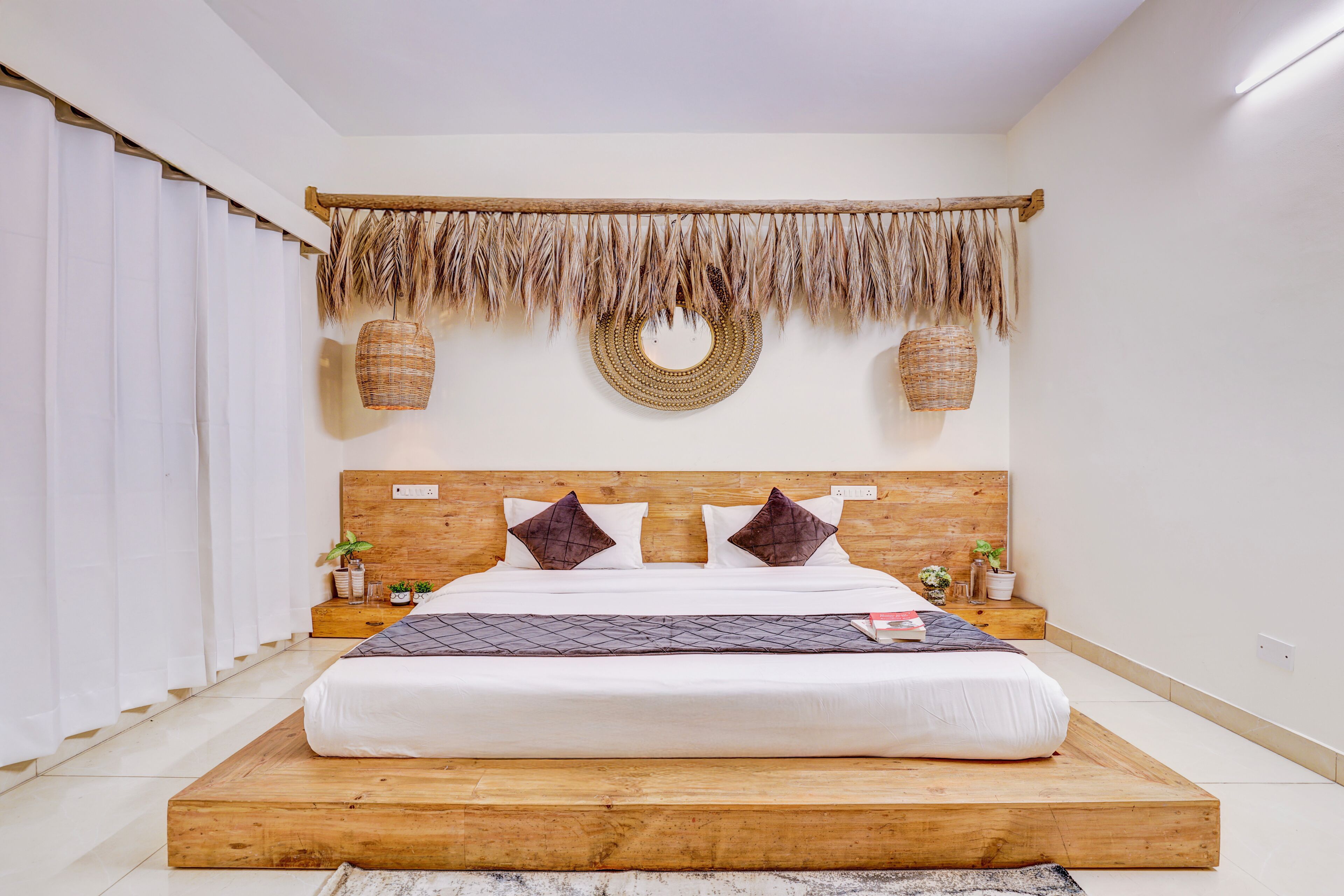 Deluxe-huvila, näköala puutarhaan