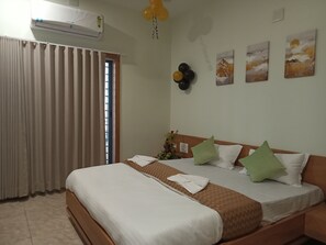 Deluxe kamer, 1 twee- of 2 eenpersoonsbedden, balkon