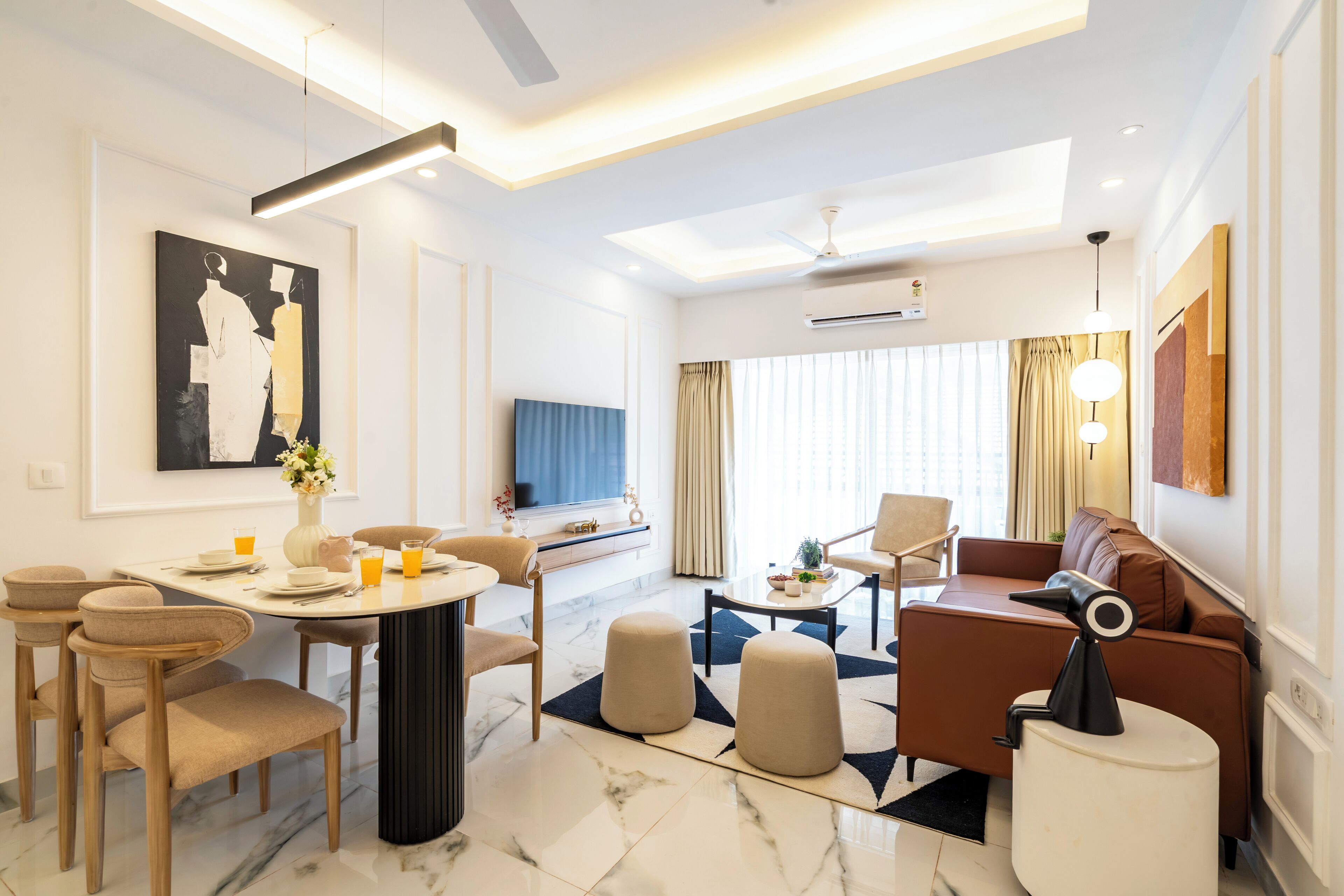 Apartment, 2 Schlafzimmer, Balkon | Wohnbereich