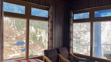 Dobbeltrom, fjellutsikt | Strykejern/-brett og wi-fi (inkludert)