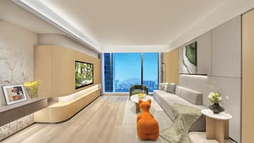 Premier-Apartment, 1 Schlafzimmer | Wohnbereich